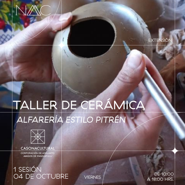 Taller de Cerámica: Alfarería Estilo Pitrén (Intensivo)