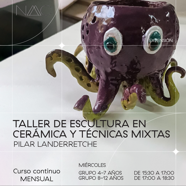 Taller de escultura en cerámica y técnicas mixtas