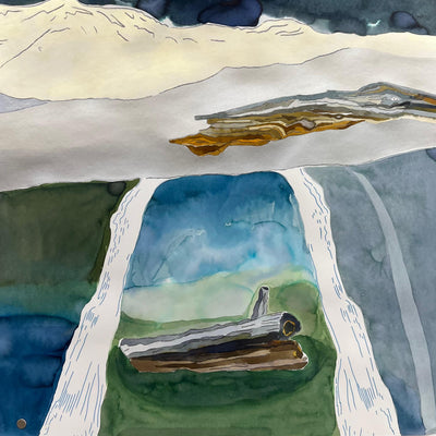 La luna creciente y los andes