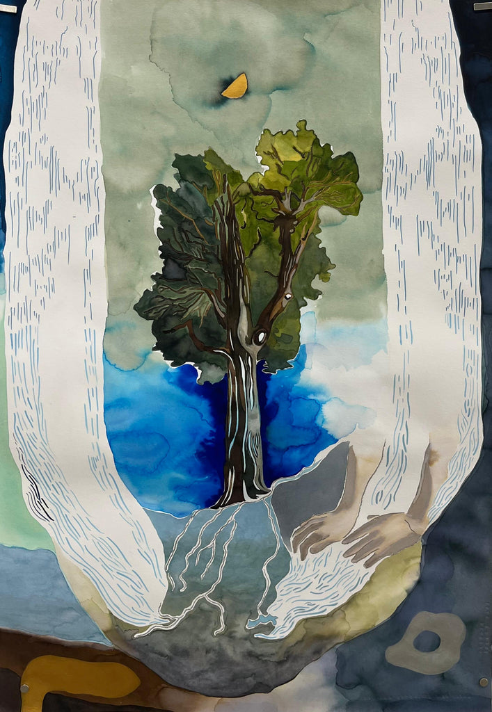 La luna creciente y la savia