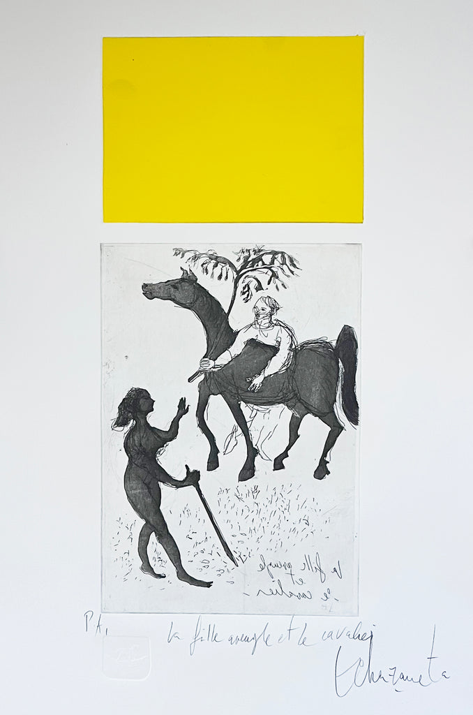La fille couple et le cavalier